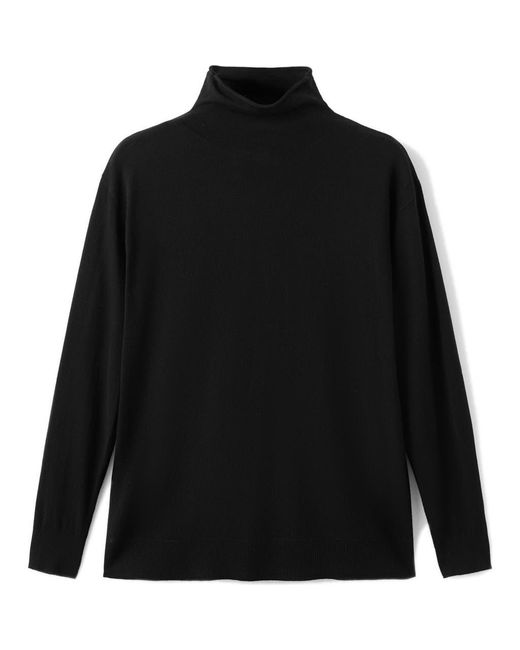 Mango Black Turtleneck Sweater