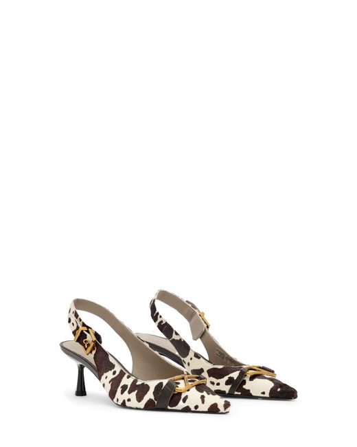 AllSaints Metallic Hera Pointed Toe Slingback Pump