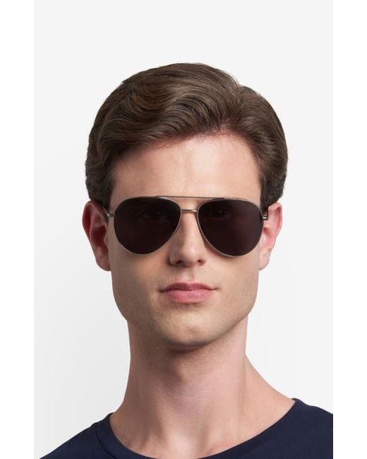 Fossil Blue 60Mm Pilot Sunglasses for men