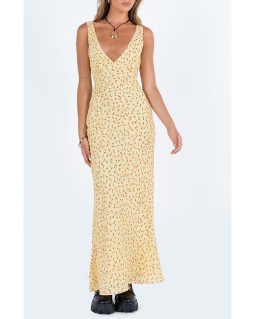 open lace back dress South Of France Maxi Dress Yellow main image 0