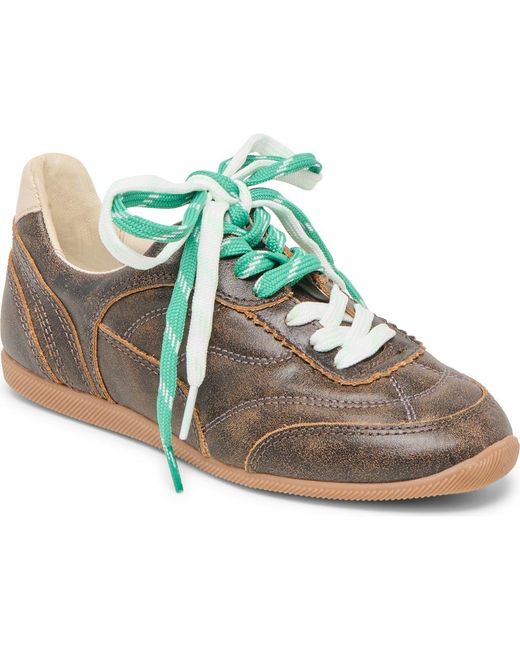 Dolce Vita Blue Laini Leopard Print Sneaker