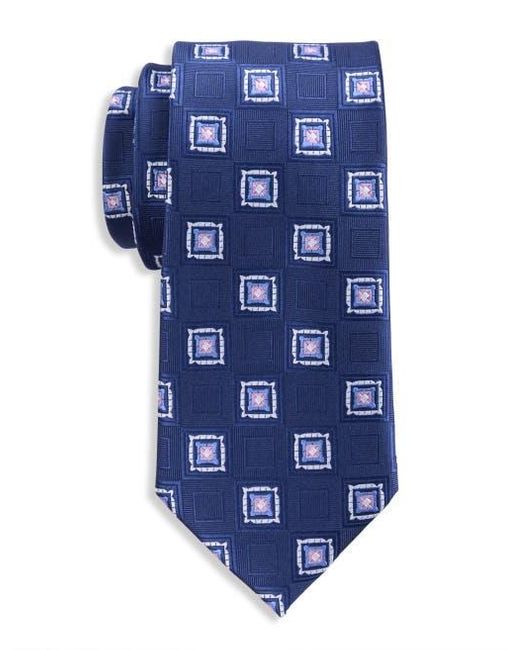 Oak Hill by DXL Blue Big & Tall Medallion Tie for men