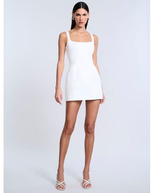 BCBGMAXAZRIA White Twill Mini Dress