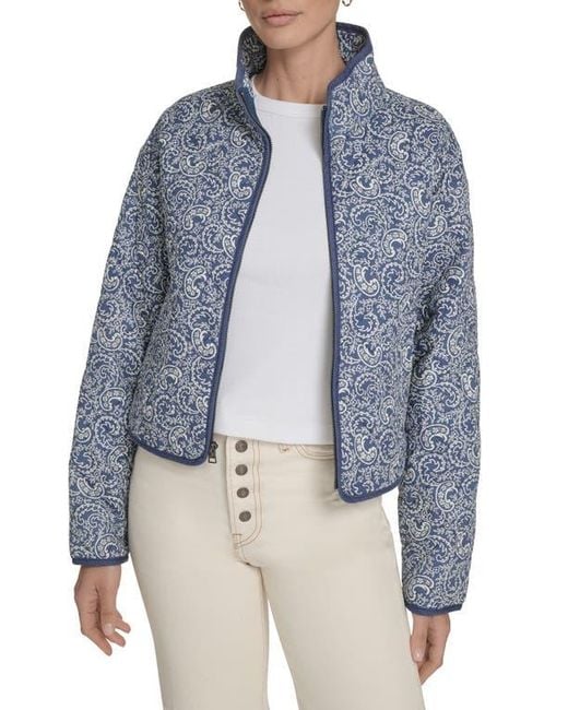 Levi's Blue Quilted Cotton Jacket