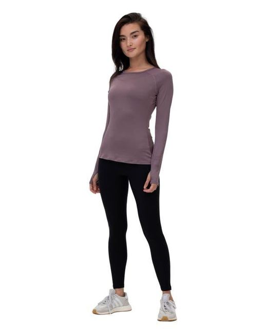 Rebody Active Purple Citizen Compression Long Sleeve Top