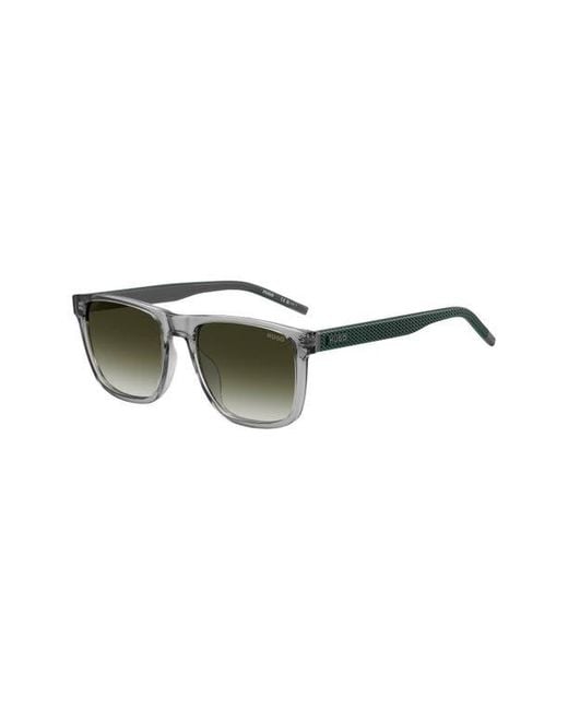 HUGO Green 56Mm Gradient Rectangular Sunglasses for men