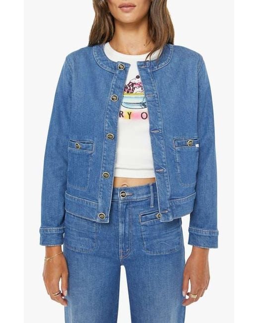 Mother Blue The Stashed Picky Denim Jacket
