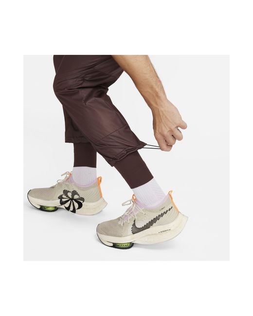 Nike Running Division Stormfit Phenom Water Resistant Pants in Brown