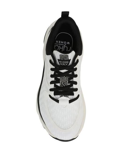 Ryka White Rezorb Max Walking Sneaker
