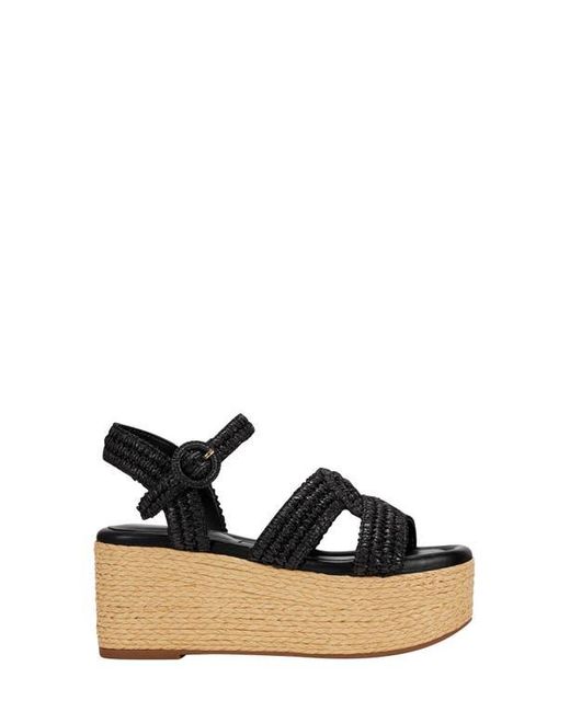 Marc Fisher Black Payley Ankle Strap Platform Sandal