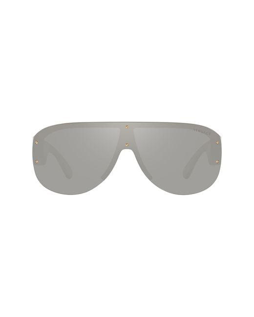 Versace Gray 148Mm Shield Sunglasses for men