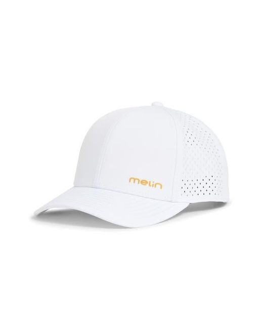 Melin White Hydro Compass Snapback Cap for men