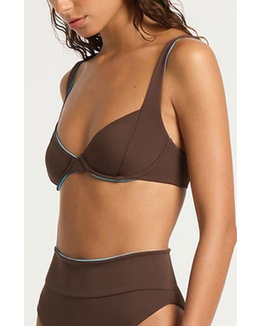 Bondeye Black Ryan Reversible Underwire Bikini Top