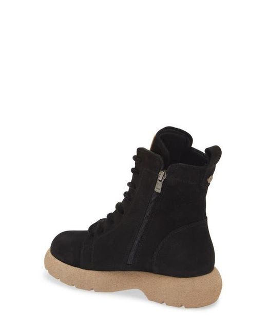 Toni Pons Black Lace-Up Leather Lug Sole Booties