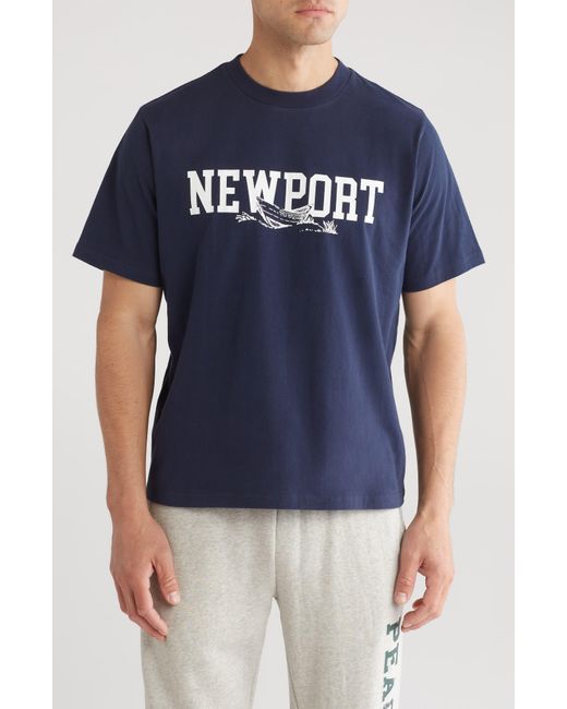 Museum of Peace & Quiet Blue Newport Graphic T-shirt for men