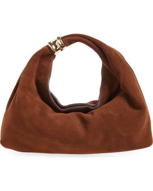 Madewell Brown The Suede Mini Ring Pouch