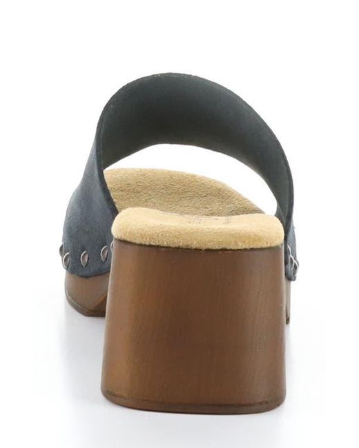 Bos. & Co. Gray Marly Platform Slide Sandal