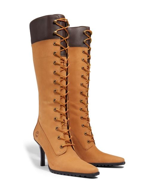 Timberland X Veneda Carter Lace-up Knee High Boot in Brown | Lyst