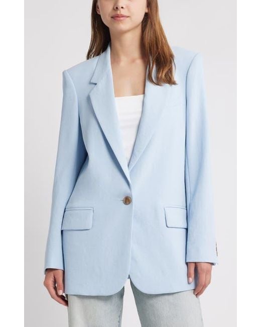 Open Edit Blue The Curator Blazer