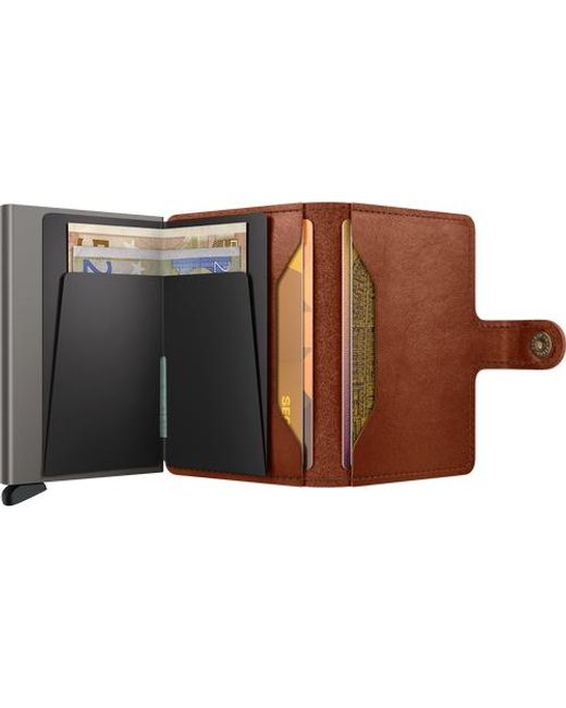 Secrid Brown Miniwallet Texano for men
