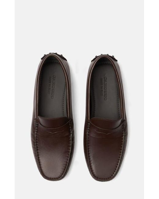Scarosso White Michael Driving Shoes for men