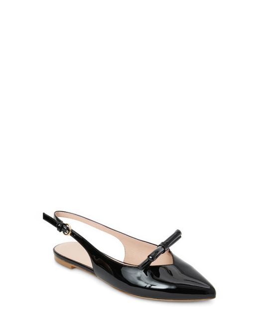 Jack Rogers Black Lennox Slingback Pointed Toe Pump