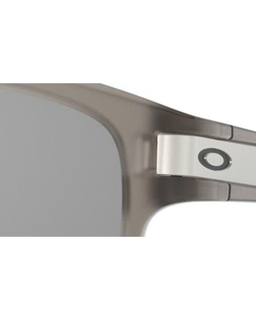 Oakley Gray Latch 55Mm Prizm Rectangular Sunglasses for men
