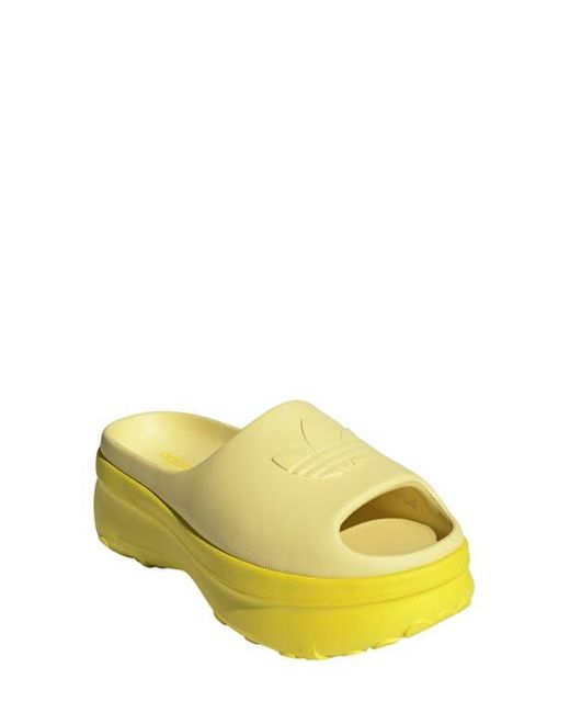 Adidas Yellow Adifom Stan Smith Platform Slide
