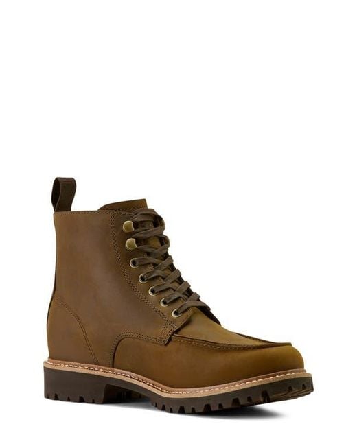Ariat Brown Split Rock Moc Toe Western Boot for men