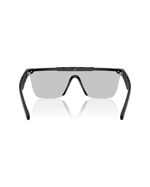 Burberry Gray 141Mm Rectangular Shield Sunglasses