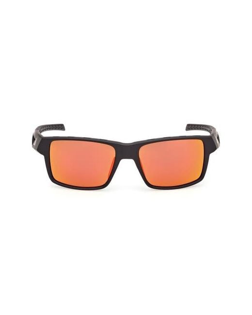 Adidas Multicolor 55Mm Mirrored Rectangular Sunglasses for men