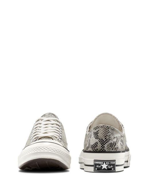 Converse White Chuck 70 Faux Snakeskin Suede Low Top Sneaker for men