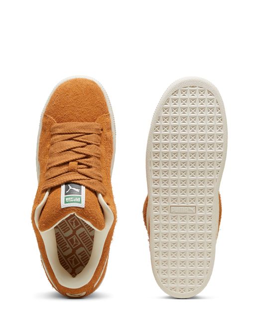 PUMA Brown Suede Xl Hairy Sneaker for men