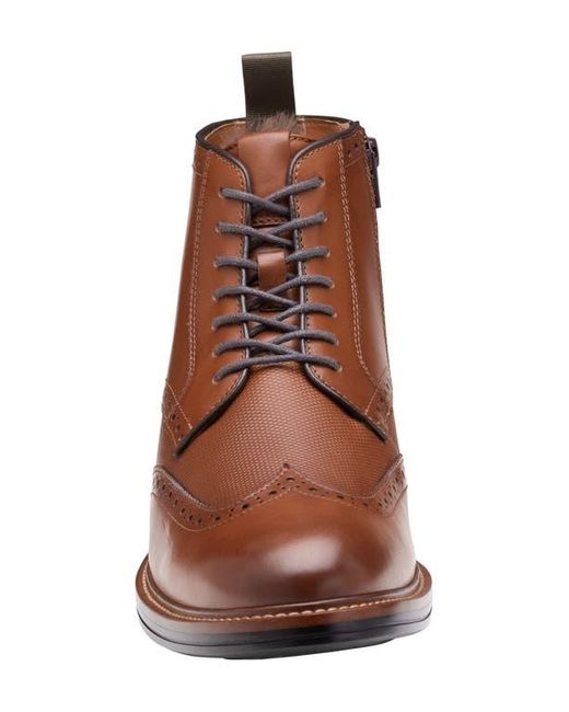Johnston & Murphy Brown Durham Waterproof Cap Toe Boot for men