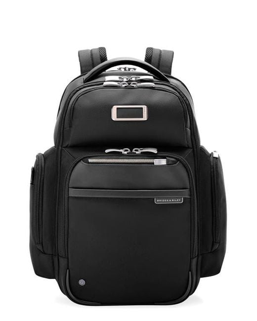 Briggs & Riley Black Medium Work Cargo Backpack