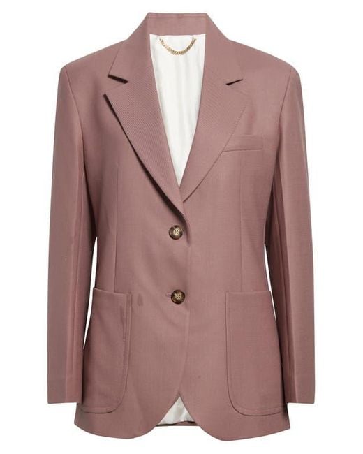 Victoria Beckham Pink Patch Pocket Twill Jacket