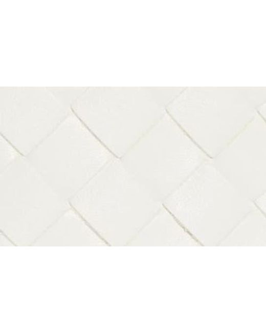Bottega Veneta White Candy Wallace Intrecciato Handheld Pouch
