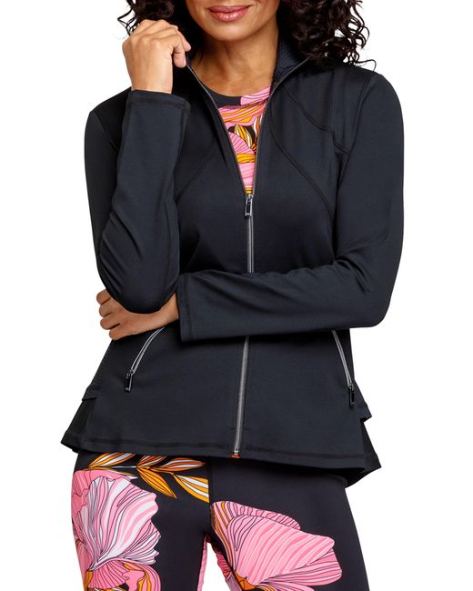 Tail Rachel Zipup Tennis Jacket in Black Lyst
