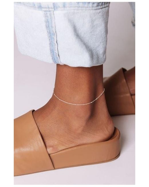 SET & STONES White Aria Anklet