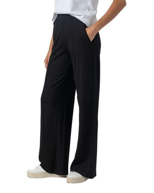 Saint + Sofia Black Keller Wide Leg Pant