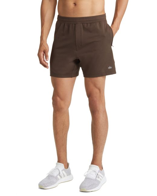 Alo Yoga Brown Conquer React Training Shorts for men