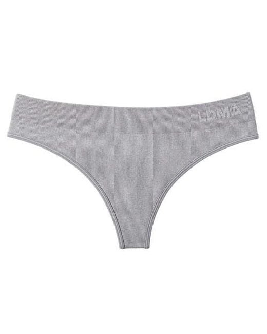 LDMA Brown Low Hide Ribbed Thong