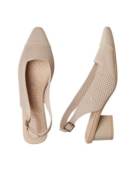 VIVAIA Multicolor Pointed-Toe Slingback Sandals