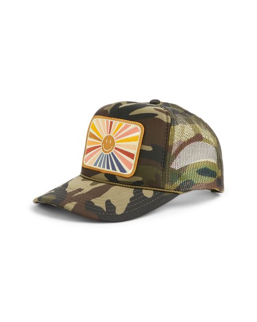 Friday Feelin Green Sunray Smile Patch Trucker Hat