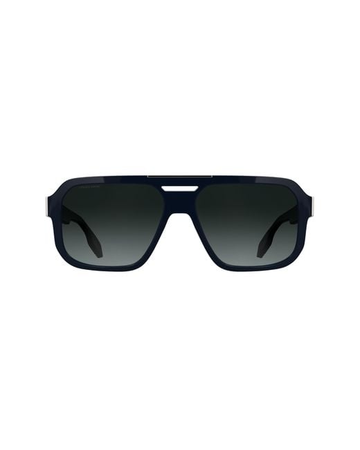 Canada Goose Black 59Mm Modified Rectangular Sunglasses for men
