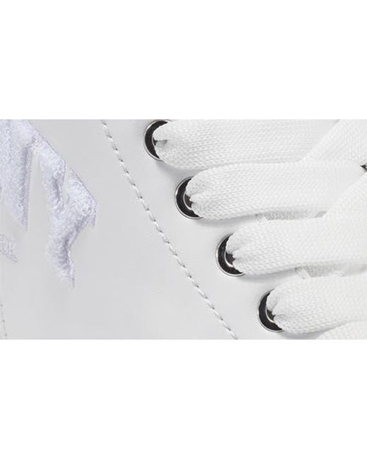 DKNY White Yaser Mid Sneaker