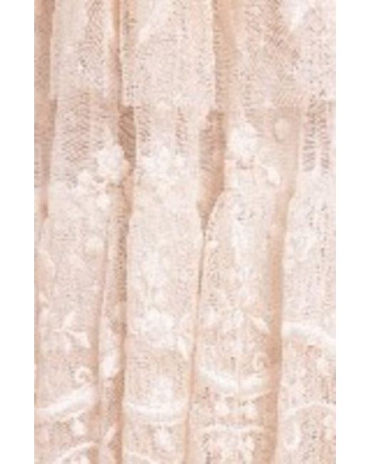 Needle & Thread Pink Layered Lace Ankle Gown