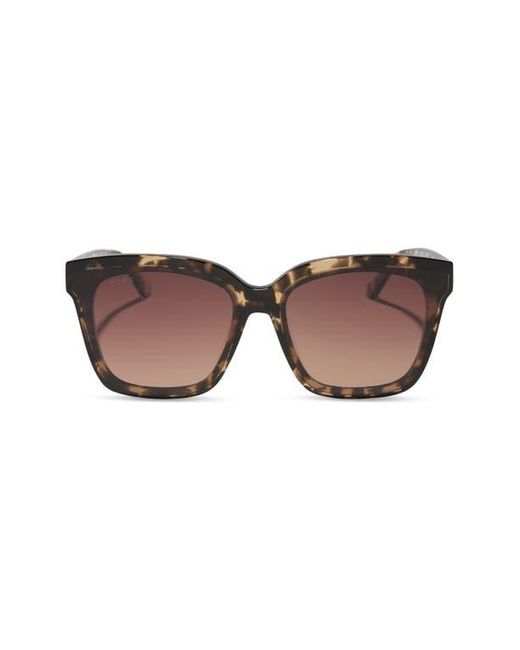DIFF Brown Meredith Ii 59Mm Square Sunglasses