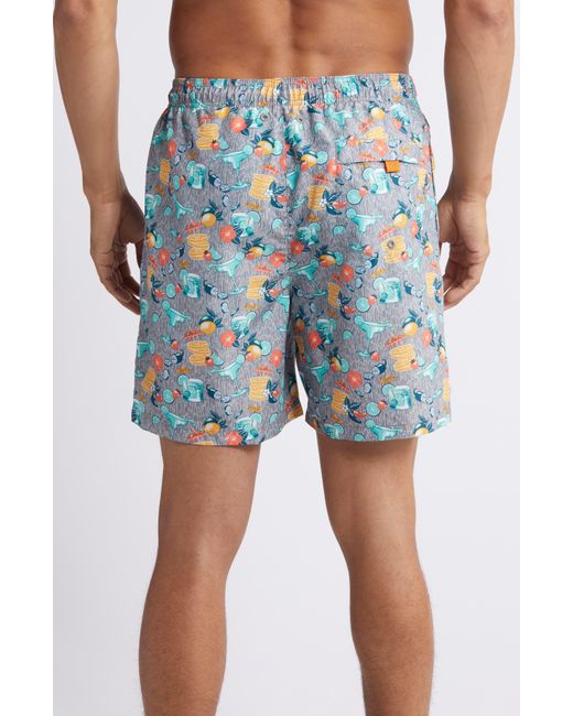 Tommy Bahama Blue Naples Tales Of A Cocktail Swim Trunks for men