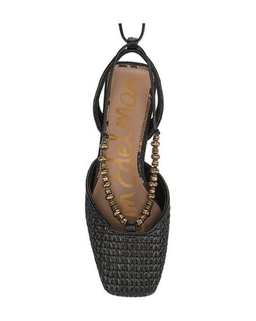 Sam Edelman Black Lily Ankle Wrap Flat